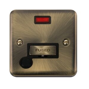 Click Deco Plus 13A Ingot Fused Connection Unit With Neon