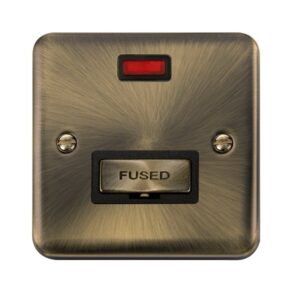 Click Deco Plus 13A Ingot Fused Connection Unit With Neon