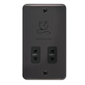 Click Deco Plus 115/230V Dual Voltage Shaver Socket