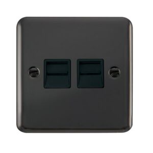 Click Deco Plus Twin Telephone Outlet Secondary