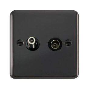 Click Deco Plus Non-Isolated Satellite & Non-Isolated Coaxial Outlet
