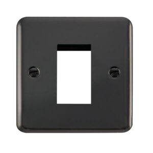 Click Deco Plus 1 Gang New Media Unfurnished Plate 1 Aperture