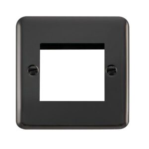 Click Deco Plus 1 Gang New Media Unfurnished Plate 2 Apertures