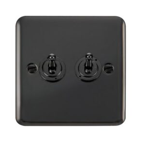 Click Deco Plus 10Ax 2 Gang 2 Way Toggle Switch