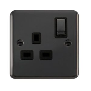 Click Deco Plus 13A Ingot 1 Gang Dp Switched Socket