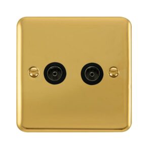 Click Deco Plus Twin Coaxial Outlet