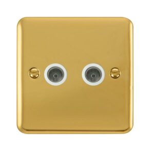 Click Deco Plus Twin Coaxial Outlet