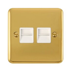 Click Deco Plus Twin Telephone Outlet Secondary