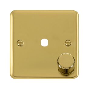 Click Deco Plus Dpbr 1 Gang Double Dimmer Plate & Knobs