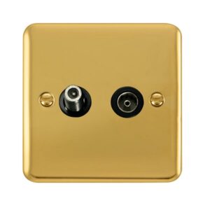 Click Deco Plus Non-Isolated Satellite & Non-Isolated Coaxial Outlet
