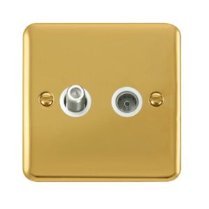 Click Deco Plus Non-Isolated Satellite & Non-Isolated Coaxial Outlet