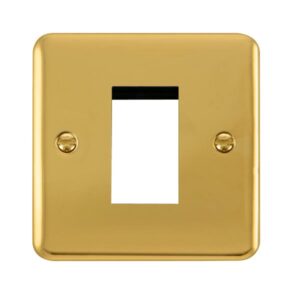 Click Deco Plus 1 Gang New Media Unfurnished Plate 1 Aperture