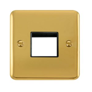 Click Deco Plus 1 Gang Minigrid Unfurnished Plate 2 Apertures