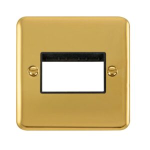 Click Deco Plus 1 Gang Minigrid Unfurnished Plate 3 Apertures