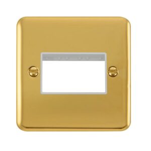 Click Deco Plus 1 Gang Minigrid Unfurnished Plate 3 Apertures