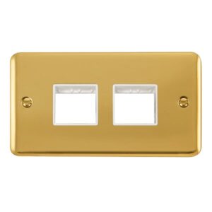 Click Deco Plus 2 Gang Minigrid Unfurnished Plate 2 X 2 Apertures