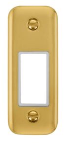 Click Deco Plus 1 Gang Minigrid Unfurnished Architrave Plate 1 Aperture