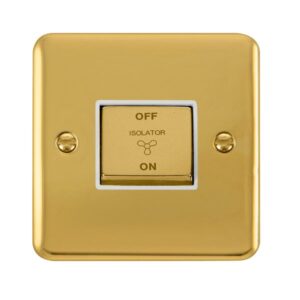 Click Deco Plus 10A Ingot 3 Pole Fan Isolation Plate Switch