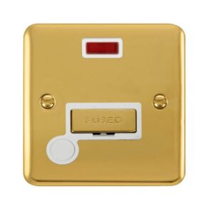 Click Deco Plus 13A Ingot Fused Connection Unit With Neon