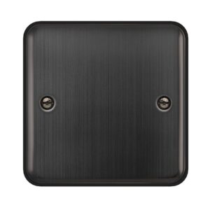 Click Deco Plus 1 Gang Blank Plate Matt Bronze