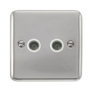 Click Deco Plus Twin Coaxial Outlet