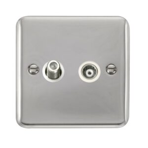 Click Deco Plus Isolated Satellite & Isolated Coaxial Outlet