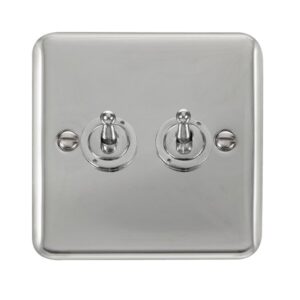 Click Deco Plus 10Ax 2 Gang 2 Way Toggle Switch