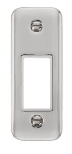 Click Deco Plus 1 Gang Minigrid Unfurnished Architrave Plate 1 Aperture