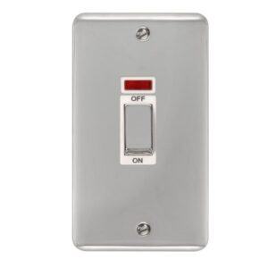 Click Deco Plus 45A Ingot 2 Gang Dp Switch With Neon
