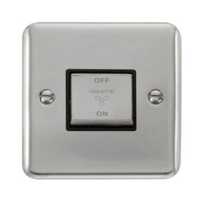 Click Deco Plus 10A Ingot 3 Pole Fan Isolation Plate Switch