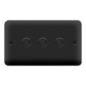 Click Deco Plus 3Gang 2Way 0-100W Led Dimmer Switch Mb