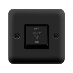 Click Deco Plus 10A Ingot 3 Pole Fan Isolation Plate Switch