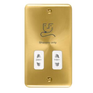 Click Deco Plus 115/230V Dual Voltage Shaver Socket