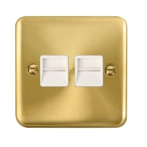 Click Deco Plus Twin Telephone Outlet Secondary