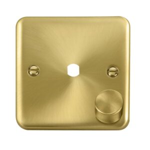 Click Deco Plus Dpsb 1 Gang Double Dimmer Plate & Knobs