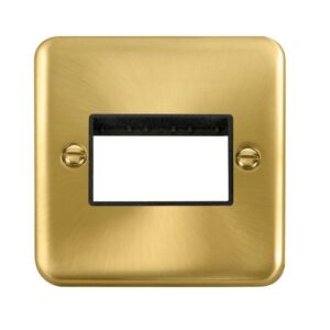 Click Deco Plus 1 Gang Minigrid Unfurnished Plate 3 Apertures