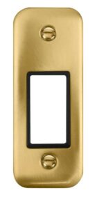 Click Deco Plus 1 Gang Minigrid Unfurnished Architrave Plate 1 Aperture