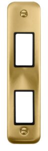 Click Deco Plus 2 Gang Minigrid Unfurnished Architrave Plate 2 Apertures