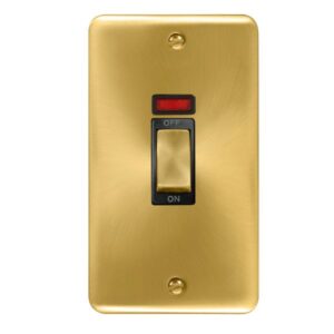 Click Deco Plus 45A Ingot 2 Gang Dp Switch With Neon
