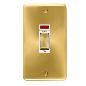 Click Deco Plus 45A Ingot 2 Gang Dp Switch With Neon