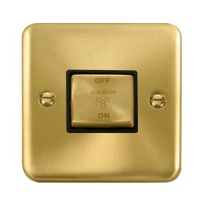 Click Deco Plus 10A Ingot 3 Pole Fan Isolation Plate Switch