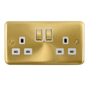Click Deco Plus 13A Ingot 2 Gang Dp Switched Socket