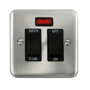 Click Deco Plus 20A Dp Sink/Bath Switch With Neon