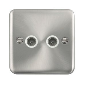 Click Deco Plus Twin Coaxial Outlet