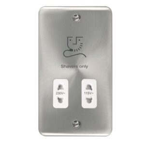 Click Deco Plus 115/230V Dual Voltage Shaver Socket