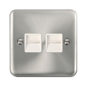 Click Deco Plus Twin Telephone Outlet Secondary