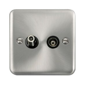 Click Deco Plus Isolated Satellite & Isolated Coaxial Outlet