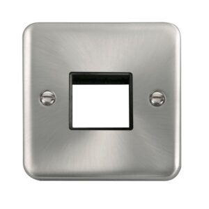 Click Deco Plus 1 Gang Minigrid Unfurnished Plate 2 Apertures