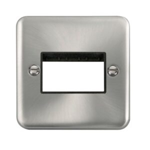 Click Deco Plus 1 Gang Minigrid Unfurnished Plate 3 Apertures