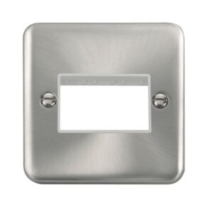 Click Deco Plus 1 Gang Minigrid Unfurnished Plate 3 Apertures